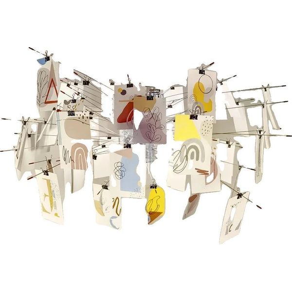 Lampada A Sospensione A Scheda, Design Minimalista, Uso Versatile, C, Dia80, Luce Calda A Led-image