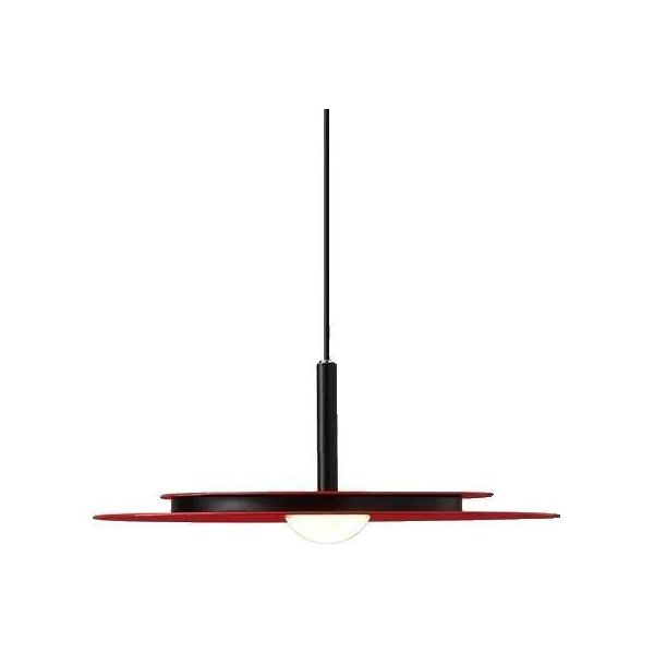 Lampada A Sospensione, Design Moderno, Led A Risparmio Energetico, Rosso 25 Cm, Luce Calda-image