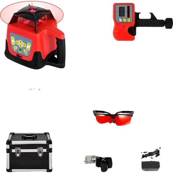 Laser A Rotazione, Scansione A 360 Gradi, Treppiede Regolabile, Raggio Rosso 2-image