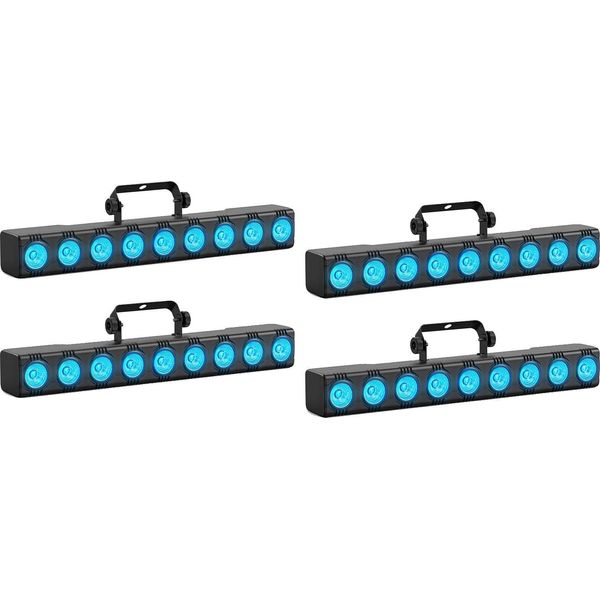 Effetto Faretto Da Palcoscenico, Multicolore Rgbw, Opzioni Di Controllo Dinamico, 4PCS, Spina Ue-image
