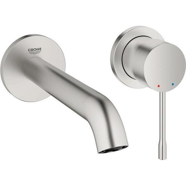 Grohe 19408DC1 Miscelatore A 2 Fori Per Wc A Parete Essence 19408_1 Fms Proiezione 183Mm Supersteel-image