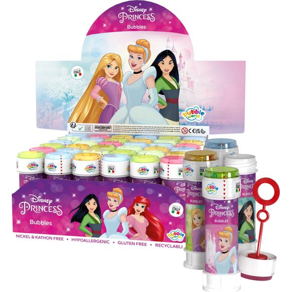 Espositore Per Bolle Di Sapone 36 Pezzi 60 Ml Principesse-image