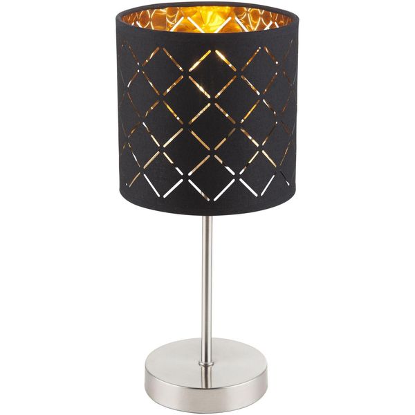 Globo Lampada Da Tavolo Lampada Da Tavolo Da Soggiorno Nero Lampada Da Comodino Moderna 15229T-image