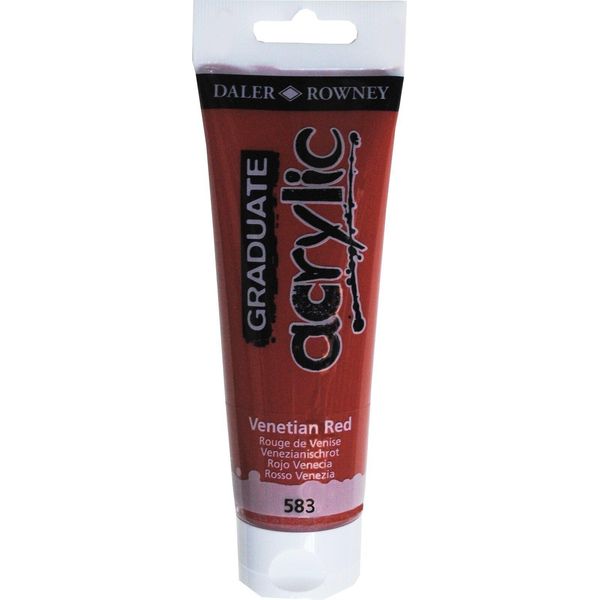 Daler Rowney Graduate Acrylic Paint Venetian Red 120 Ml 1 Pz-image