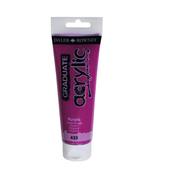 Daler Rowney Graduate Acrylic Paint Purple 120 Ml 1 Pz-image