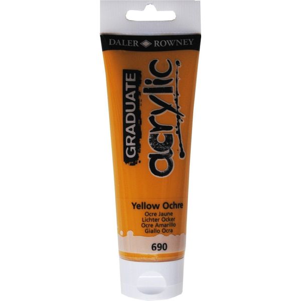 Daler Rowney Vernice Acrilica Graduata Giallo Ocra 120 Ml 1 Pz-image
