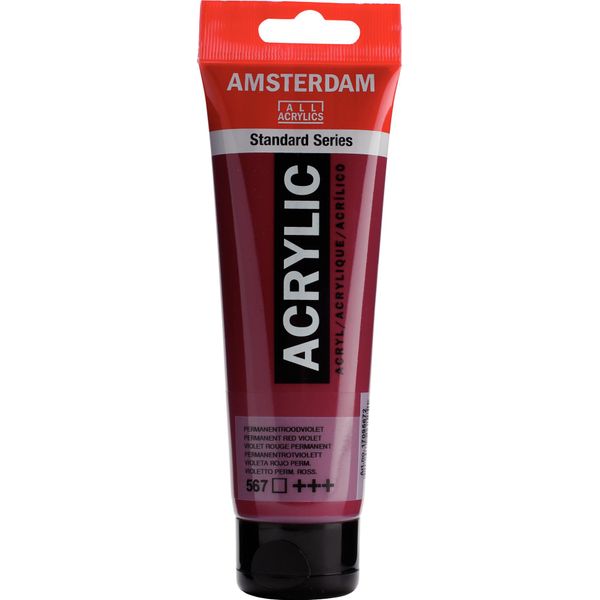 Royal Talens Talens Amsterdam Vernice Acrilica 120 Ml 567 - Rosso Viola Permanente-image