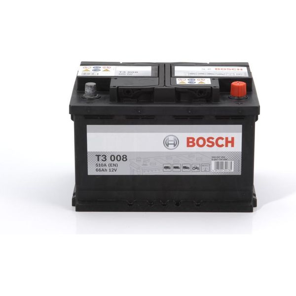 Batteria Di Avviamento Bosch T3 12V 66Ah 510A/EN L3 Per Autocarri-image