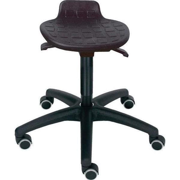 Sgabello Girevole Ruote Schiumapoliuretanonera Regolazione Altezza Sedile 450-640 Mm-image