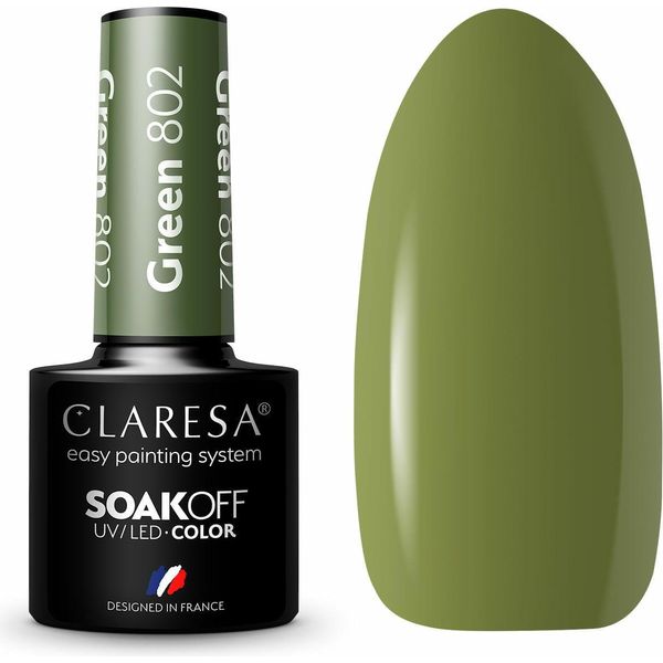 Claresa 802 Green Uv Nail Polish 5Ml-image