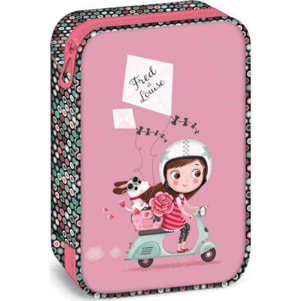 Ars Una Astuccio Per Matite Mon Amie - Amici Fred E Luise, Rosa, Per Bambine-image