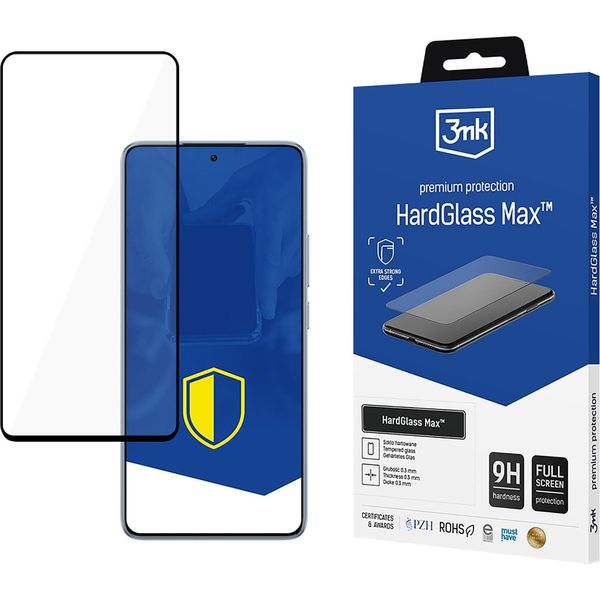 Kaitseklaas 3MK Xiaomi 14T/14T Pro Hardglass Max, Must-image