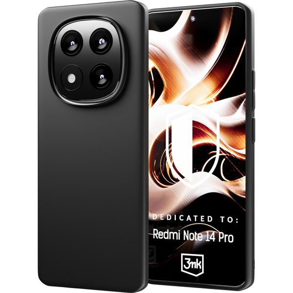 Mobiili Tagakaas 3MK Redmi Note 14 Pro 5G/Poco X7, Matt Must-image