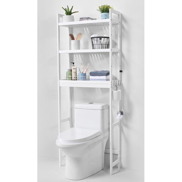 Scaffale Bagno Wc Scaffale Bagno A 3 Livelli Salvaspazio-image