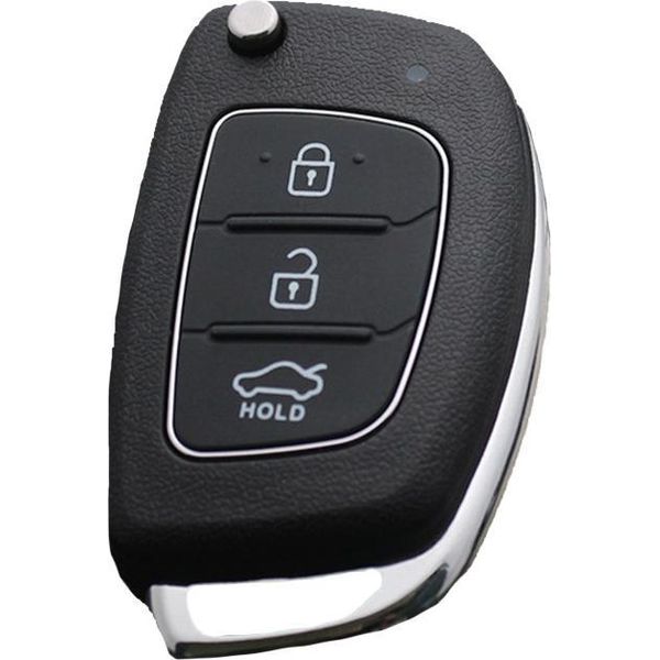 Inf Guscio Chiave Auto 3 Tasti Abs Nero Per Hyundai Kia - Ricambio Economico-image