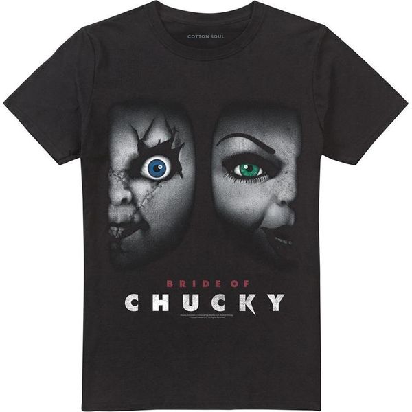Bride Of Chucky - Maglietta Da Uomo/Donna Unisex TV25695 (4XL) (Nero)-image