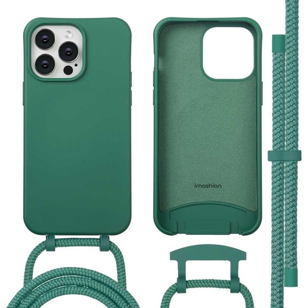 Custodia Per Iphone 14 Pro Max Custodia Protettiva A Colori Per Iphone 14 Pro Max Con Custodia Magsafe In Silicone Verde Scuro Imoshion-image