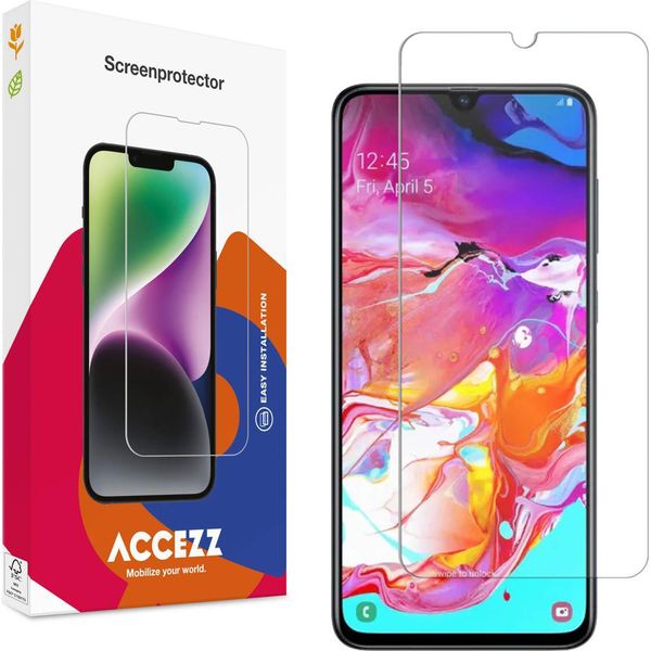 Samsung Galaxy A70 Screenprotector: Accezz Gehard Glas Screenprotector - Trasparente-image
