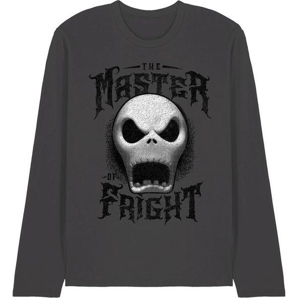 Nightmare Before Christmas - Maglietta "Master Of Fright"" Per Uomo/Donna Unisex, Manica Lunga TV25620 (M) (Charcoal)"-image