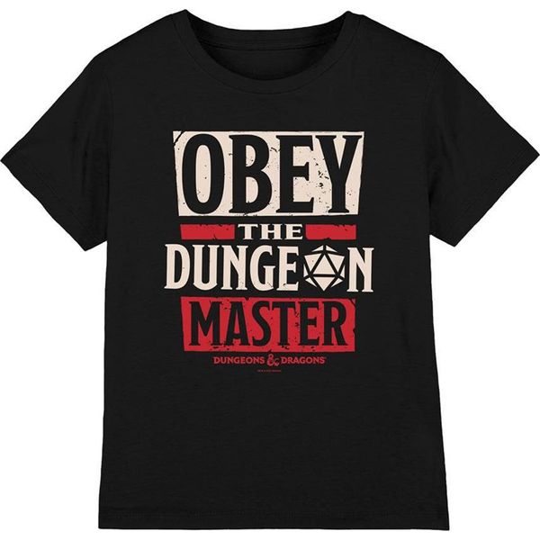 Dungeons & Dragons - Maglietta "Dungeon Master"" Per Bambini TV25729 (128) (Nero)"-image