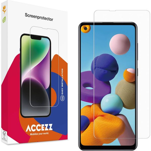 Samsung Galaxy A21S Protezione Dello Schermo: Accezz Gehard Glas Screenprotector - Trasparente-image