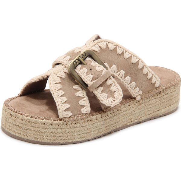 O0708 Ciabatta Donna Mu Jute Sandal Woman-image
