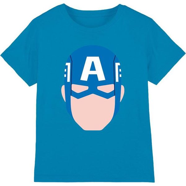 Capitan America - Maglietta Per Bambini TV25668 (128) (Turchese)-image