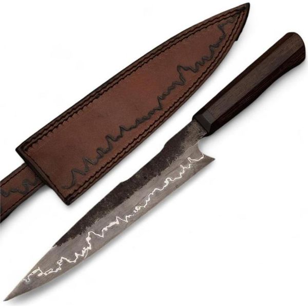 Coltello Da Cucina Damasco AT-38754 - Chef/Brown/Black KP38754-image
