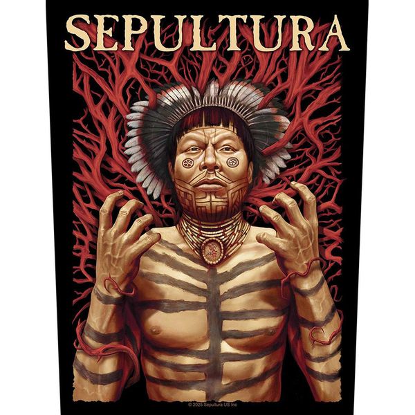 Sepultura - Toppa Sottile "Roots"" RO14883 (Taglia Unica) (Nero/Rosso)"-image