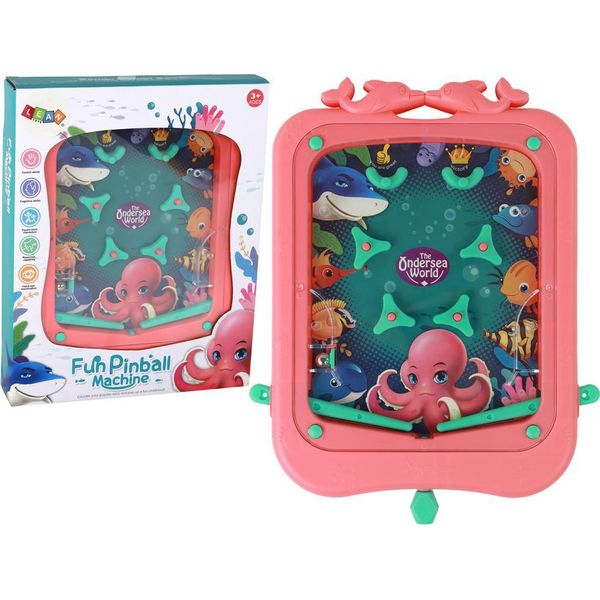 Mini Flipper Arcade Gioco Della Palla Rosa-image