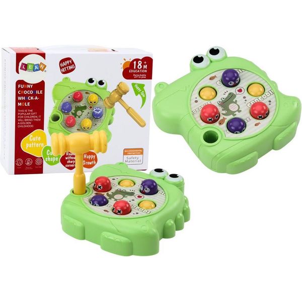 Gioco Arcade Wac A Mole Coccodrillo Martello Verde-image