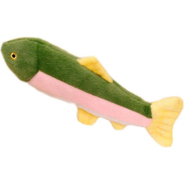 Pesce Di Peluche Con Squittio Mascotte Colorata 30Cm-image