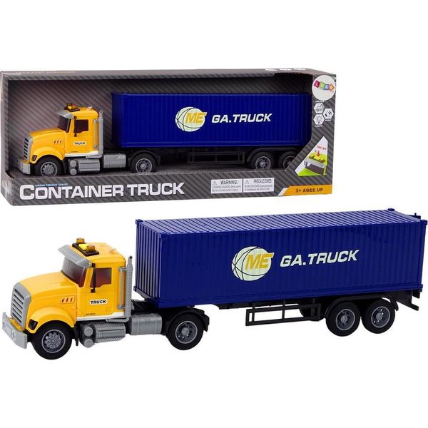 Camion Camion Rimorchio Container Luci Suoni Guida Giallo-image