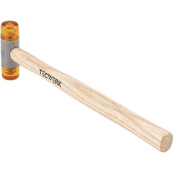 Martello In Plastica Testa Ø 27 Mm Lunghezza Testa 88 Mm Acetato Di Cellulosa Legno-image