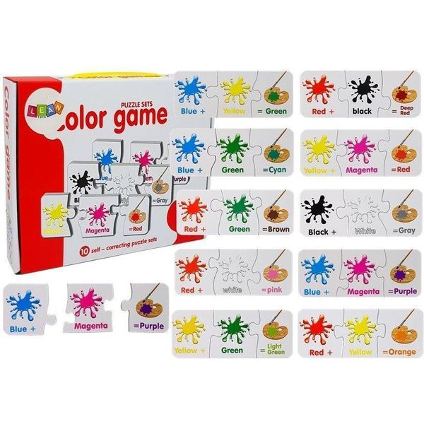 Puzzle Educativo Inglese Colori 10 Connessioni-image