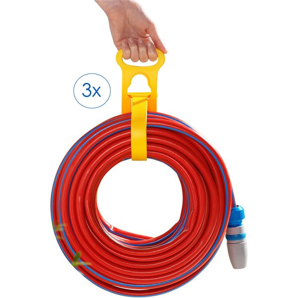 Ruco Schlauchhalterung "Universal-Tragegriff, 3Er Set", Rot (Bunt), B:9Cm H:43Cm T:0,3Cm, GeräTehalterungen, Kabelhalter, GeräTehalter, Transporthilfe, Kabelgurt, Made In Germany-image