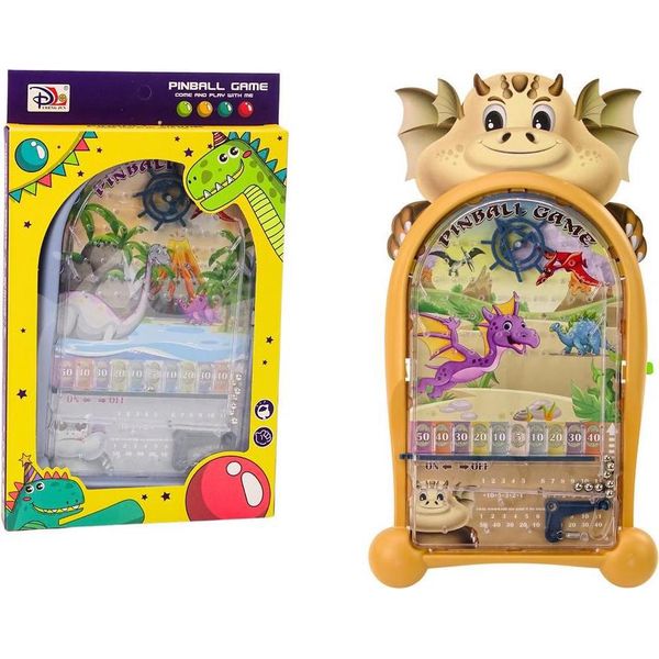 Gioco Arcade Flipper Dinosauro Drago Stand Beige-image