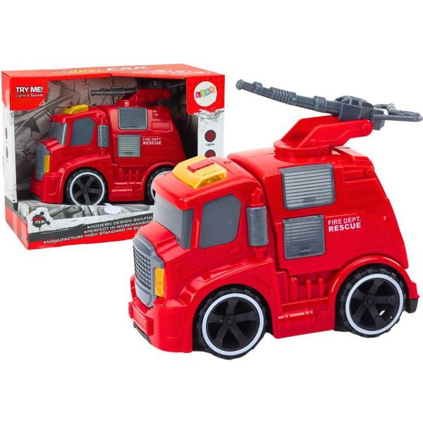 Carrozza Con Pistola Dei Vigili Del Fuoco Suoni Luci Guida Rosso-image