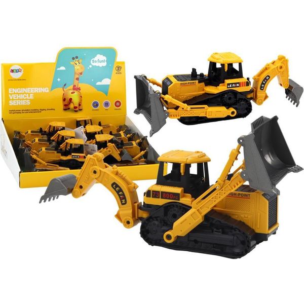 Escavatore Cingolato Veicolo Da Costruzione 2 Pale Giallo-image