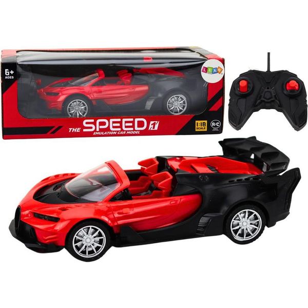 Auto Giocattolo Telecomandata Sportiva Rc 1:18 Rosso-image