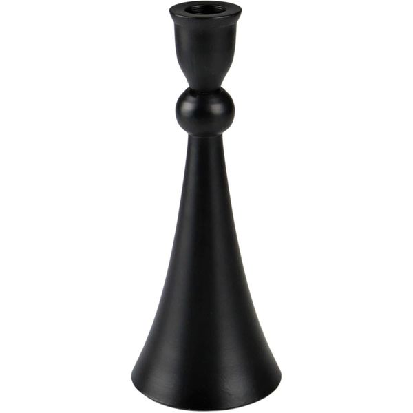 KerzenstäNder Am Design "Aus Aluminium", Schwarz, H:15,25Cm Ø:5,25Cm, Aluminium, Kerzenhalter, Stabkerzenhalter-image