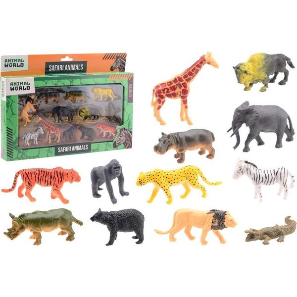 Set Di Giochi Per Animali Selvatici 12 Pezzi In Scatola-image