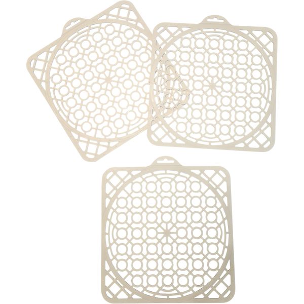 Abtropfmatte Ruco "SpüLbeckenmatte, 3Er Set", Weiß, B:31Cm H:31Cm T:0,5Cm, Kunststoff, GeschirrstäNder, SpüLbecken-Schutzeinlage, SpüLmatte, Made In Germany-image