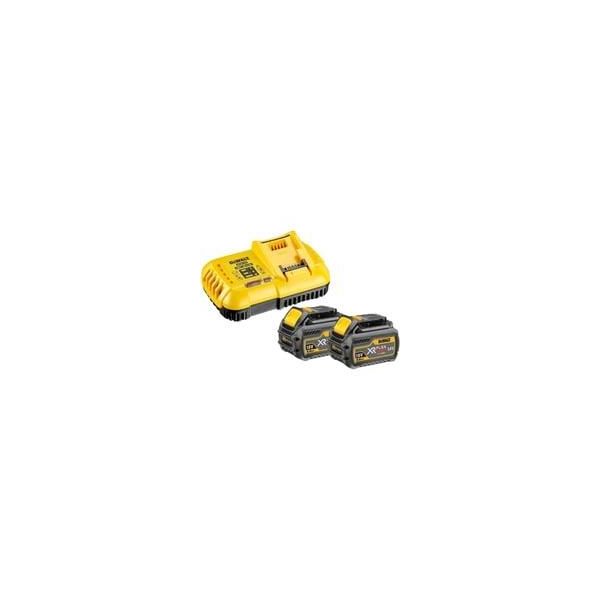 Xr Flexvolt Akku Starterkit DCB118T2, Inkl. 2X Akku 54Volt 2Ah, Set Gelb/Schwarz, 54Volt 2Ah Oder 18Volt 6Ah, SchnellladegeräT DCB118-image