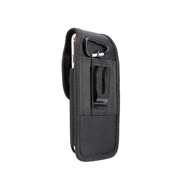 Dfv Mobile - Per Alcatel 1 Ultra (2022) Custodia Verticale In Pelle E Nylon Da Cintura, F3-6-Mt-Fc2Pos-1-image