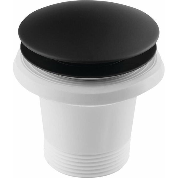 Accessori Polysan - Set Di Scarico Per Vasche Da Bagno Senza Troppopieno, Click-Clack, Nero 71704B-image