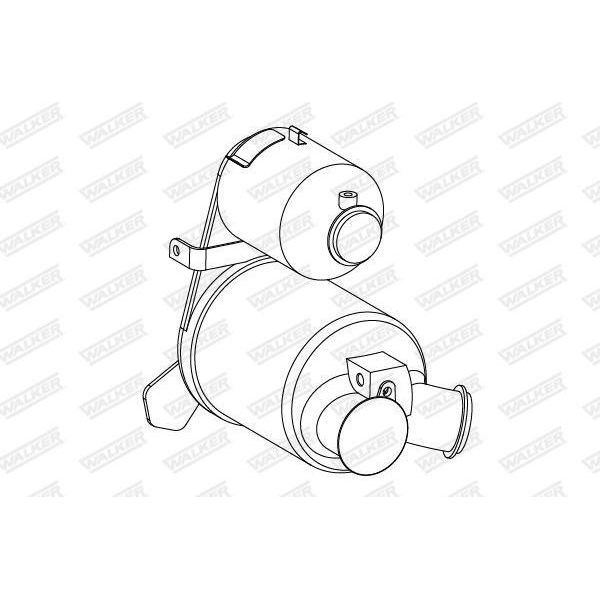 Walker 73335 Filtro Antiparticolato Diesel Dpf Filtro Antiparticolato Per Vw Golf Vii Hatchback (5G1, BQ1, BE1, BE2) Impianto Di Scarico Diesel-image