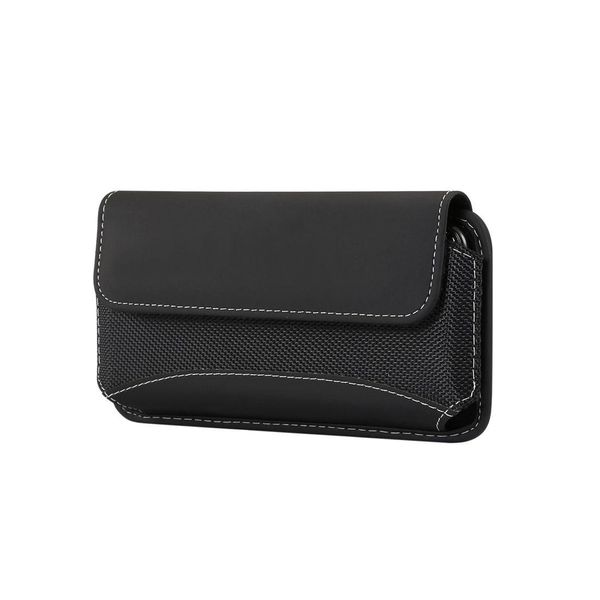 Dfv Mobile - Per Wings Mobile W6 (2020) Custodia Da Cintura Orizzontale In Pelle E Nylon, F2-7Dg-N-Fchoxf-215-image