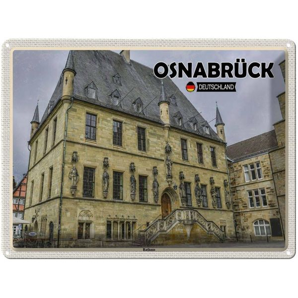 Vianmo Insegna Di Latta 30X40 Cm OsnabrüCk Rathaus-image