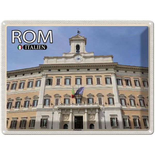 Vianmo Insegna Di Latta 30X40 Cm Rom Italien Parlament-image